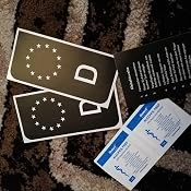 2 Aufkleber Stier-Kopf Für Nummernschild – Selbstklebend, Für Auto (10x4,7 Cm) Oder Motorrad (6x3 Cm)