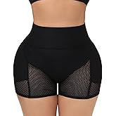 Lu's Chic Women's Padded Shapewear Shorts Hip Padding Lifter Panties Mesh Body Shaper Shorts Shapewear