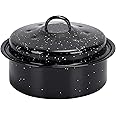 ENAMORY 3-QT Black Covered Round Roaster Pan