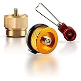 RIDEIWAKE Camping Stove Burners Gas Refill Adapters EN417 Lindal Valve Canister Shifter Backpacking Stove Refill Adapter Valv