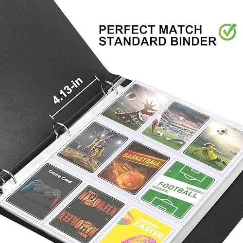 32 Pack 9-Pocket Trading Card Sleeves Binder Sheets, Trading Card Sleeves  for 3 Ring Binder, Protector Pages for Baseball, Sports, Game, Business  Cards in Kenya | Whizz Protective Sleeves