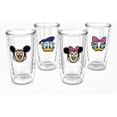 Tervis Disney - Simply Made in USA Double Walled Insulated Tumbler Travel Cup Keeps Drinks Cold & Hot, 16oz 4pk, Assorted