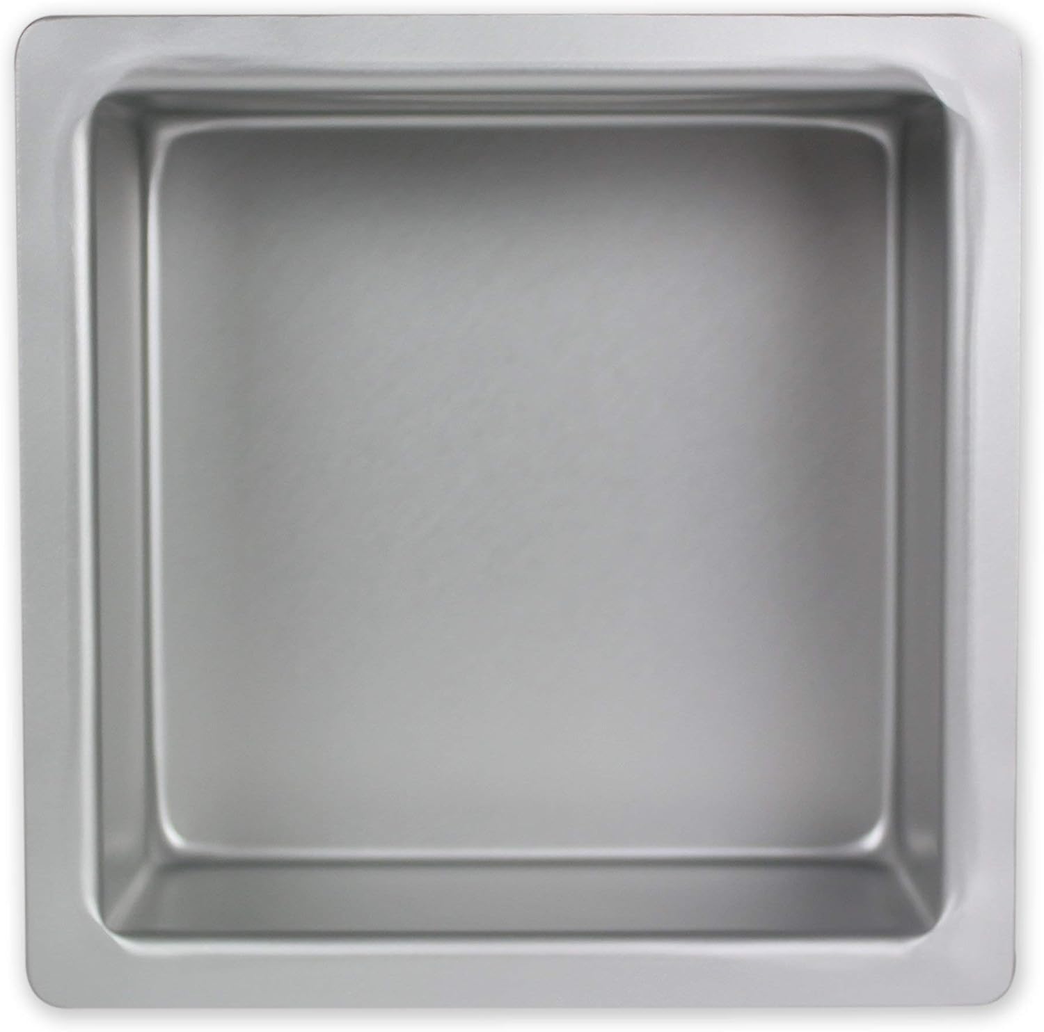 PME SQR044 Anodised Aluminium Square Cake Pan 4 x 4 x 4-Inch Deep, Silver, 4 inches square