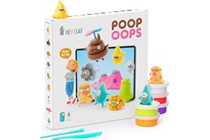 Hey Clay - Poop Oops Air-Dry Clay - Hey Clay - Poop Oops - New Set Arts & Crafts for Ages 3 to 10