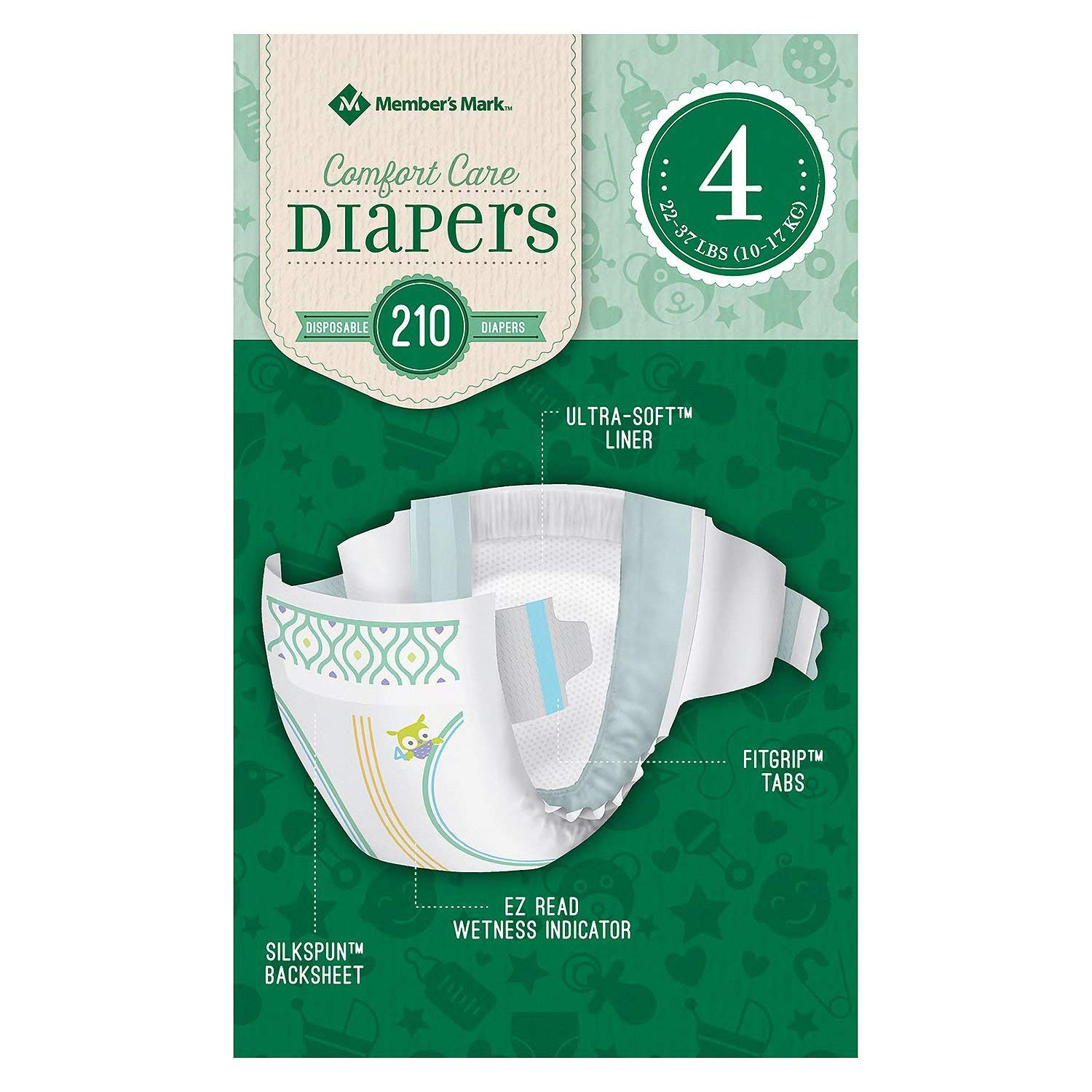 members mark diapers size 4