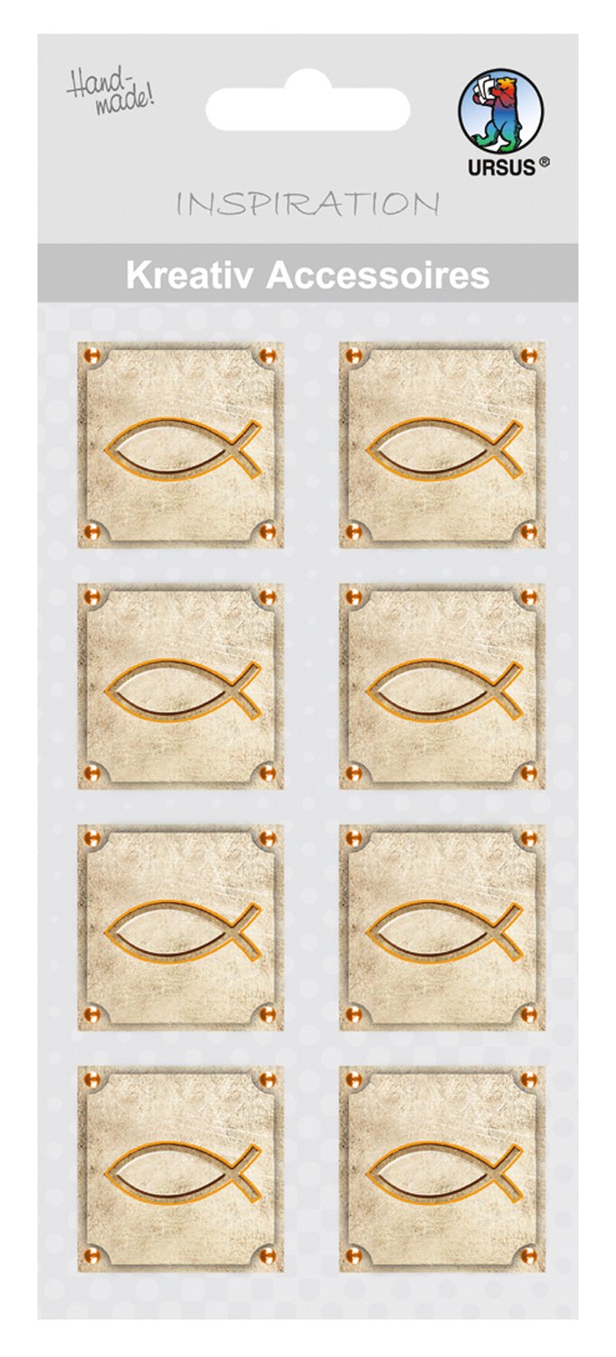 Ursus 564000310 Creative Accessories, Blessing, Fish, Pack of 8