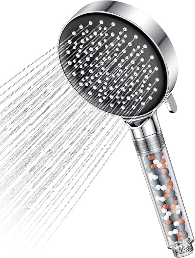 YEAUPE Shower Head High Pressure Filter 6 Modes G1/2 Connector
