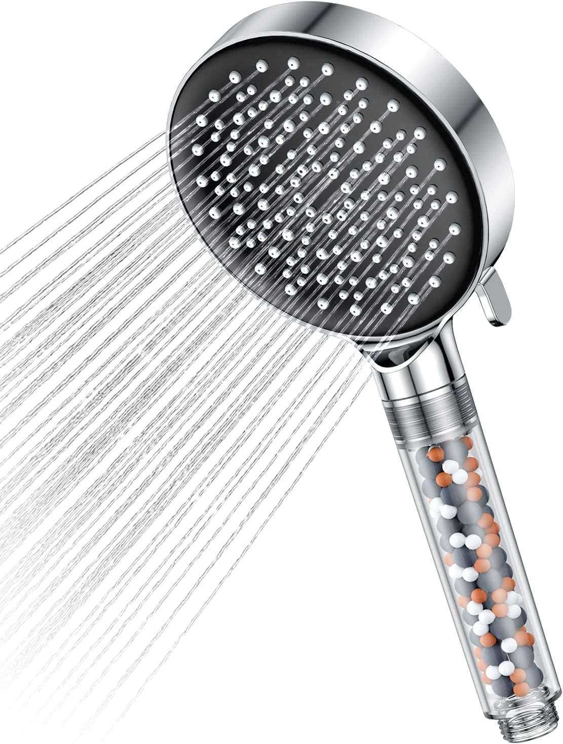 YEAUPE Shower Head High Pressure,Filter Shower Heads,Powerful Flow,Pressure Boosting Handheld Bath Shower (1*Shower Head with Filters)