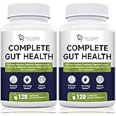 Migcopat Probiotics for Digestive Health, 80 Billion CFU Probiotics, Prebiotics, Postbiotics & Digestive Enzymes, Gut Health Capsules with Berberine, Cinnamon, L-Glutamine, for Men & Women, 240 Counts