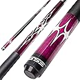 GSE Games & Sports Expert 58" 2-Piece Canadian Maple Hardwood Billiard Pool Cue Sticks for Men/Women, House or Commercial/Bar Use (Several Colors, Weight 18oz, 19oz, 20oz, 21oz Available)