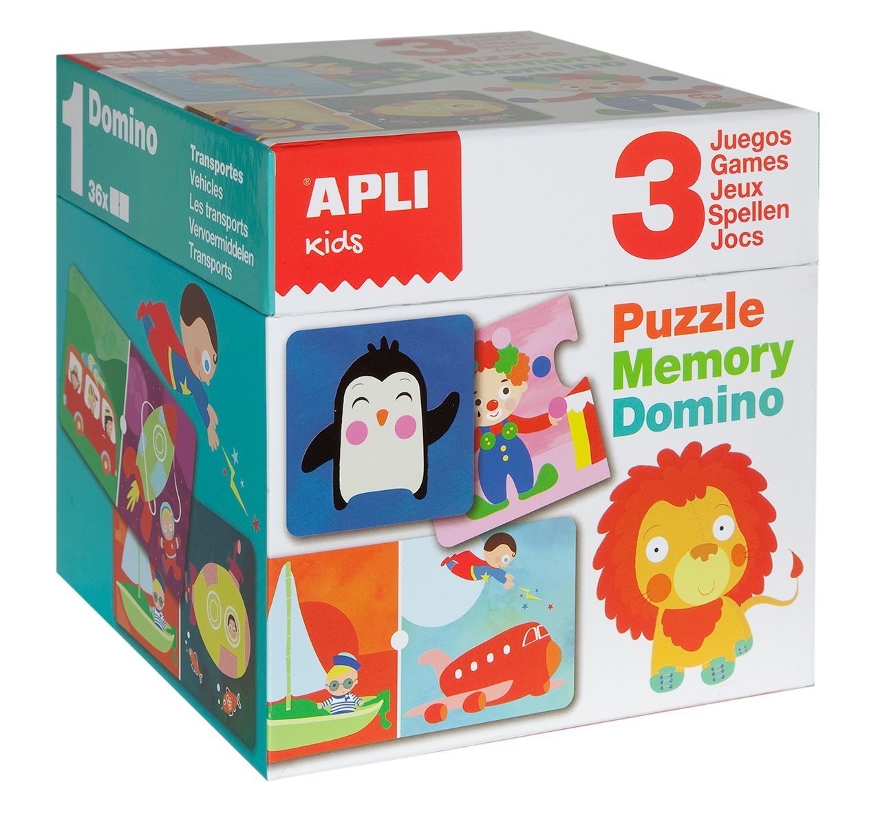 Apli Apli13940 Domino/Memory Cube Puzzle (3-Piece)
