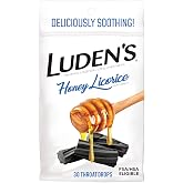 Luden's Sore Throat Relief Drops, Honey Licorice, 30 Count | Sore Throat Lozenges, for Minor Everyday Irritation &amp; Dry Mouth, Soothes Throats, With Pectin