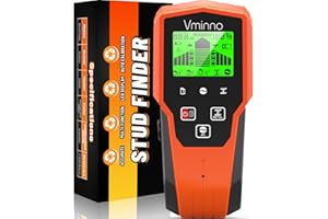 VMINNO Stud Finder Wall Scanner Detector - 5 in 1 Electronic Wall Wood Metal Stud Finder Edge Center Beam Finders Stud Sensor with LCD Display for Live AC Wire Pipe Metal Wood Studs Joist Drywall Detection