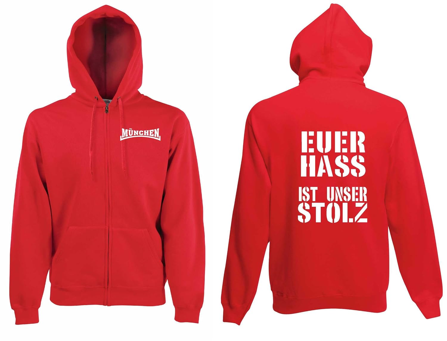 Fußball-Fanshop Sport Kapuzensweat Essen EIN LEBEN LANG Ultra Hoodie