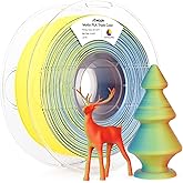 AMOLEN PLA Matte 3D Printer Filament,Triple Color Red Yellow Blue PLA Filament 1.75mm with Smooth Matte Finish,3D Printing Filament for Most FDM 3D Printers,1kg Spool (2.2lbs)