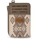 Montana West Wrangler Credit Card Holder Aztec Slim Wallet Keychain for Women Western Purse Gifts