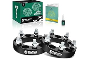 YHTAUTO 5x4.5 Wheel Spacers 1 Inch Fits TJ/XJ/YJ/YJ/MJ/KJ/KK/ZJ, Grand Cherokee, Wrangler, Liberty, Mustang, Ranger, Explorer, Edge, 5x114.3 5 Lug Tire Spacers, 1/2-20 Studs, 82.5 mm Hub Bore, 2Pcs