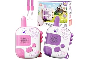 MINGKIDS Walkie Talkies for Kids Ages 3-9 - 2 Pack Outdoor Adventure Toys with 1000ft Range,Unicorn Toys Birthday Gifts for 4 5 6 7 8 Year Old Girls Easter Gifts Valentines Gifts for Kids