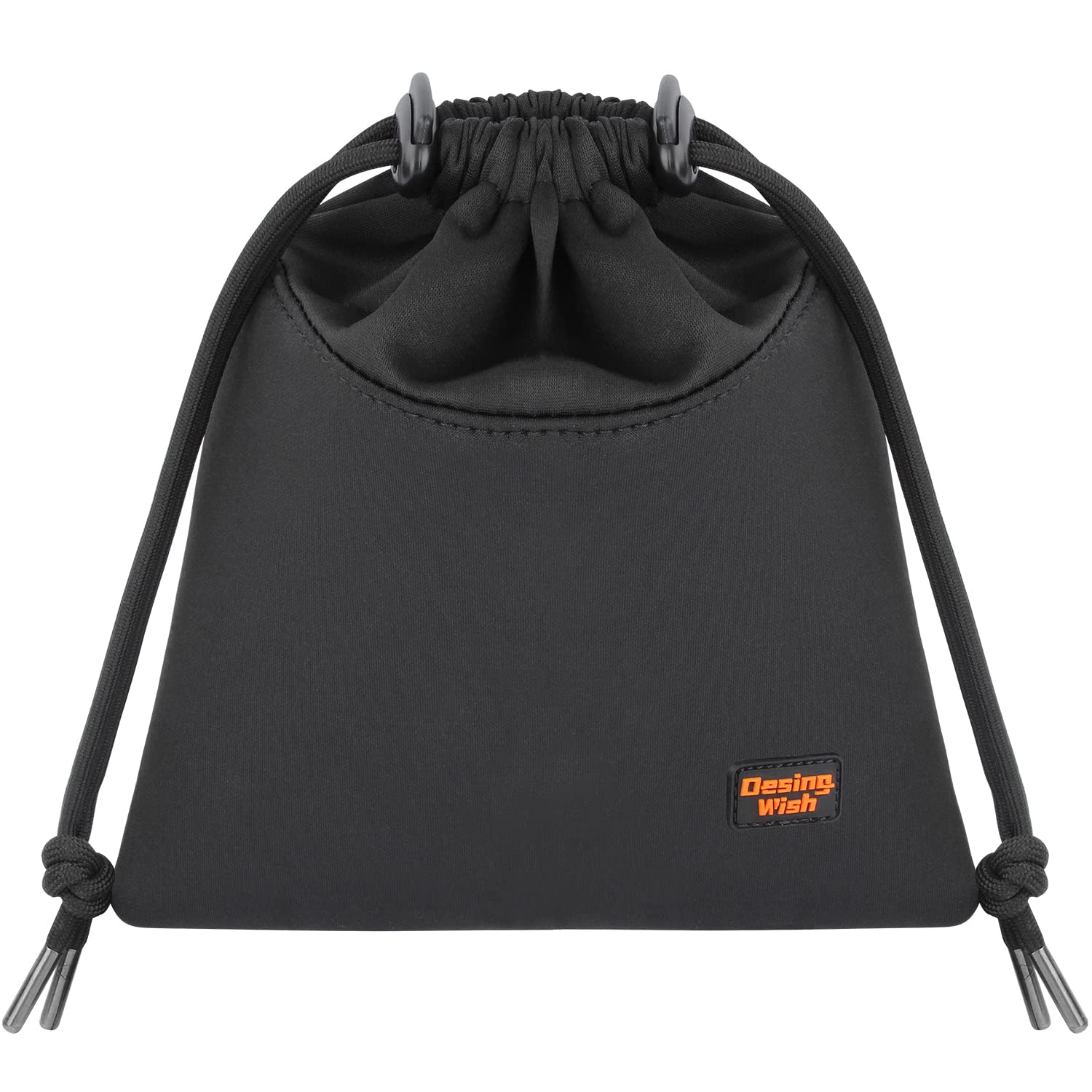 Photo 1 of Desing Wish Lightweight Headphone Storage Bag, Portable Headset Carrying Pouch Headphone Case Bag Soft Travel Pouch for Over-Ear Headphones/Gaming Headsets/Neckband Earbuds (Small Black)
