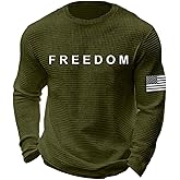 Charlie Kirk Freedom Shirts, Men Freedoms T Shirt, Waffle Knit Mens Graphic Tees