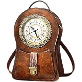 Women's Real Working Clock Bag, Workable Clock Crossbody Handbag Time Function Collection Shoulder Dropship Bag