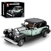 Reobrix 811 Bentley 8 Litre Building Blocks Set, 1:24 Scale Model Car Kit for Display and Collectible, Vintage Car Building T