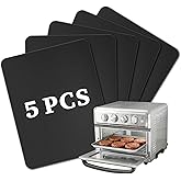 5 PCS Teflon Mats Oven Liner Compatible with Cuisinart Air Fryer Toaster Oven, Air Fryer Liners Reusable for Cuisinart Air Fryer Accessories