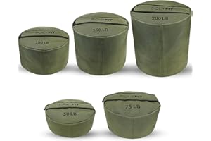 Polyfit Strongman Sandbag - Heavy Duty Workout Sand Bag for Weight & Strength Training - Sand not Included - 50 Pounds - Green