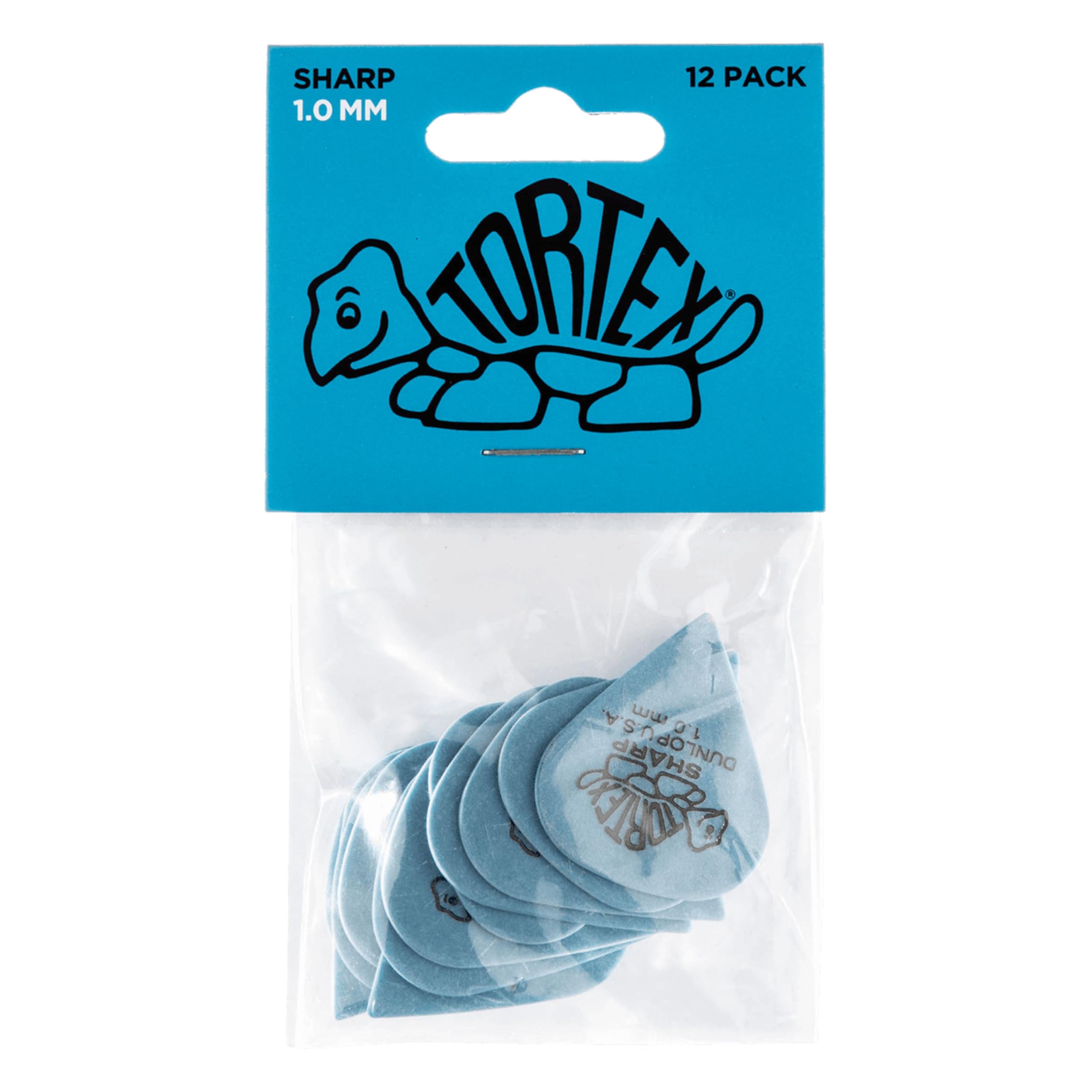 Dunlop Tortex Sharp 100 Blue (Pack of 12) — image 1