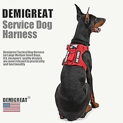 Demigreat Service Dog Harness, Reflective Dog Vest