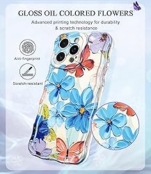 Avocase for iPhone 14 Pro Max Case, Colorful Oil