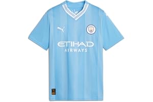 Manchester City FC Kids 2023/24 Home Soccer Jersey - Team Light Blue