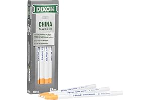 Dixon China Marker, White, Dozen