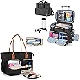 CURMIO Teacher Bag, Wheeled Work Bag, Up to 15.6 Inch Laptop, Trolley