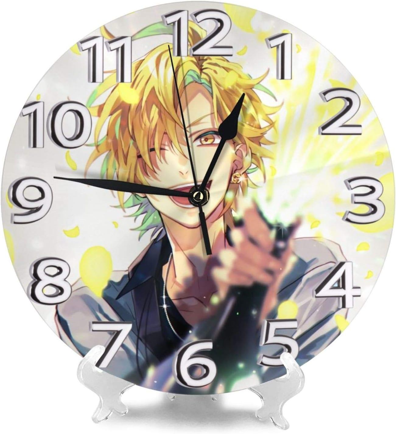 Amazon Co Jp ヒプマイ 麻天狼 伊弉冉一二三 柱時計 北欧 おしゃれ 掛け時計 連続秒針 静音 部屋装飾 インテリア 時計 壁掛け 寝室 店舗 家 部屋装飾 簡単 アラビア数字丸い 壁時計 シンプル おしゃれ 贈り物 ホーム キッチン