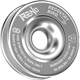 RENO Winch Snatch Recovery Ring, Off-Road Winch Pulley Snatch Block (1pc) | 66,000 lbs Break Strength, CNC Aluminum, Fits Synthetic Rope / Soft Shackles, Compatible with ATV UTV SUV Truck Tow Recovery