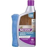 Rejuvenate Cabinet &amp; Furniture Restorer 16 Oz, Crystal Clear Finish | Includes Mitt, Fills Scratches, Shines &amp; Protects, Safe on Hardwood, Laminate, Paneling &amp; Finished Wood, Safe For Pets &amp; Kids