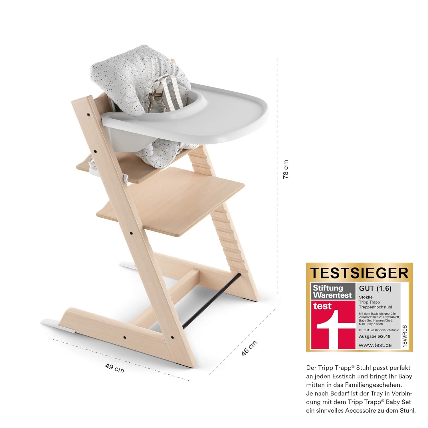 stokke tripp trapp baby set aqua blue