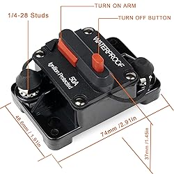 STETION 100 Amp Circuit Breaker Trolling with