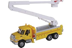 Walthers SceneMaster International 7600 Utility Truck with Bucket Lift, Yellow