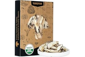 YANGFUN Premium Dried Shiitake Mushrooms, Rich Umami Flavor, Gluten-Free Vegan Snack- Perfect for Soups, Stir-Fry & Health Cooking