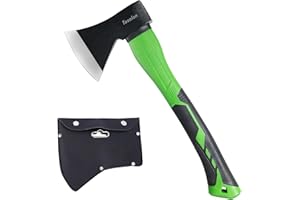 TEXALAN(R) Axe with 14.5" Fiberglass Handle 600g Head Outdoor Camp Hatchet Forged Steel Blade