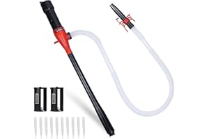 AETLEEMO Portable Power Battery Pump, Water&Fuel Transfer Pump Up to 2.2 GPM, Battery Operated Siphon Liquid Extractor, 35.4 in Hose for Gasoline Diesel Oil Fish Tank