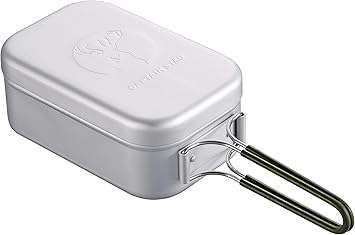 Amazon キャプテンスタッグ Captain Stag 飯盒 メスティン アルミ角型クッカー 1合 目盛付き オールアルマイト加工 Uh 4113 シルバー キャプテンスタッグ Captain Stag ハンゴウ