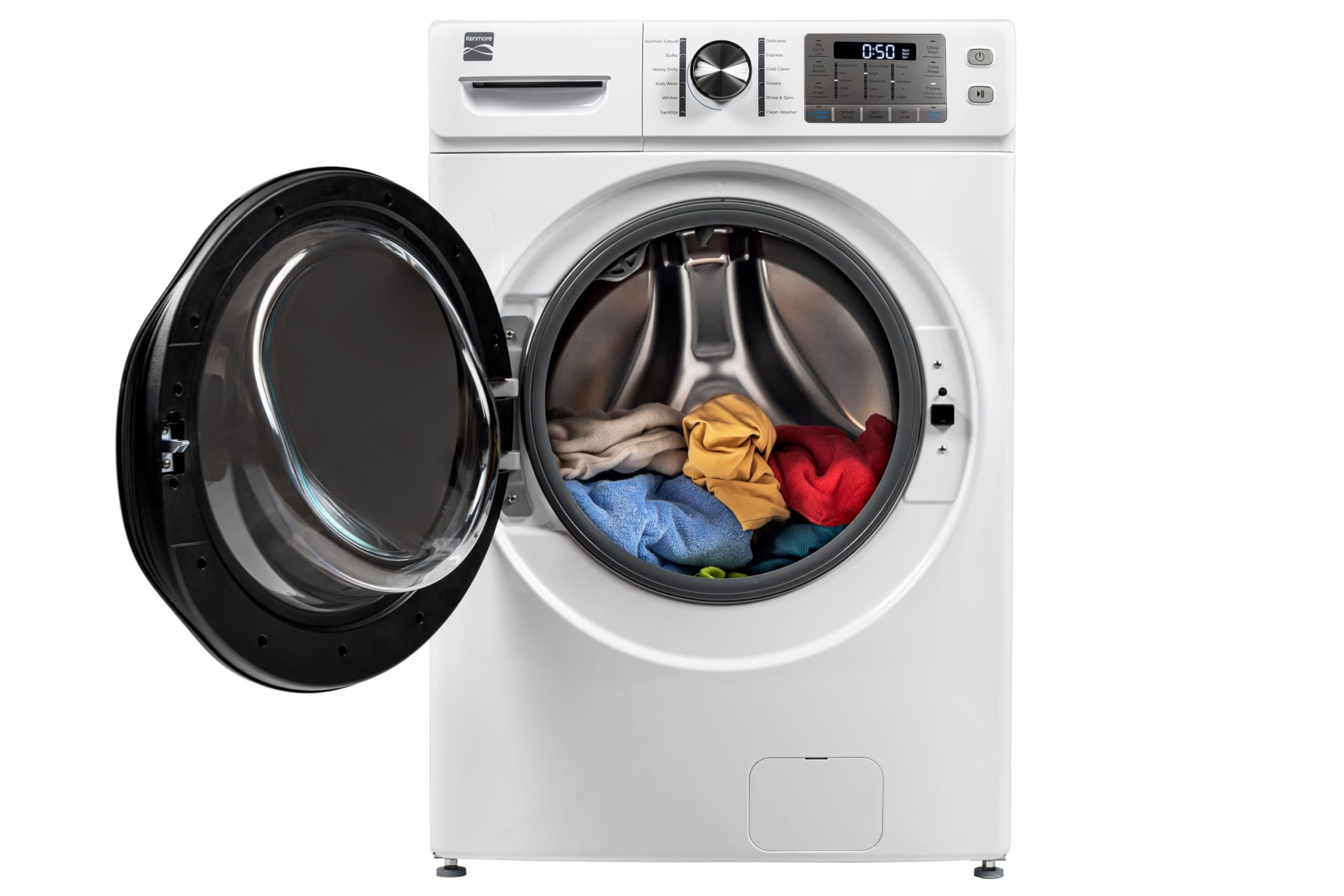 Kenmore 4.5 cu. ft. Front Load Washer with Stain Removing Steam Treatment - Reduce Laundry Time with Accela Wash - LED - ENERGY STAR Certified - White