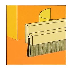 uxcell Self-Adhesive Door Bottom Sweep White