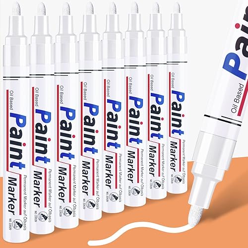 Oil Based White Permanent Marker Pen For Metal White Permanent