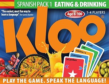 KLOOs Learn to Speak Spanish Language Card Games Pack 1 (Decks 1 & 2)