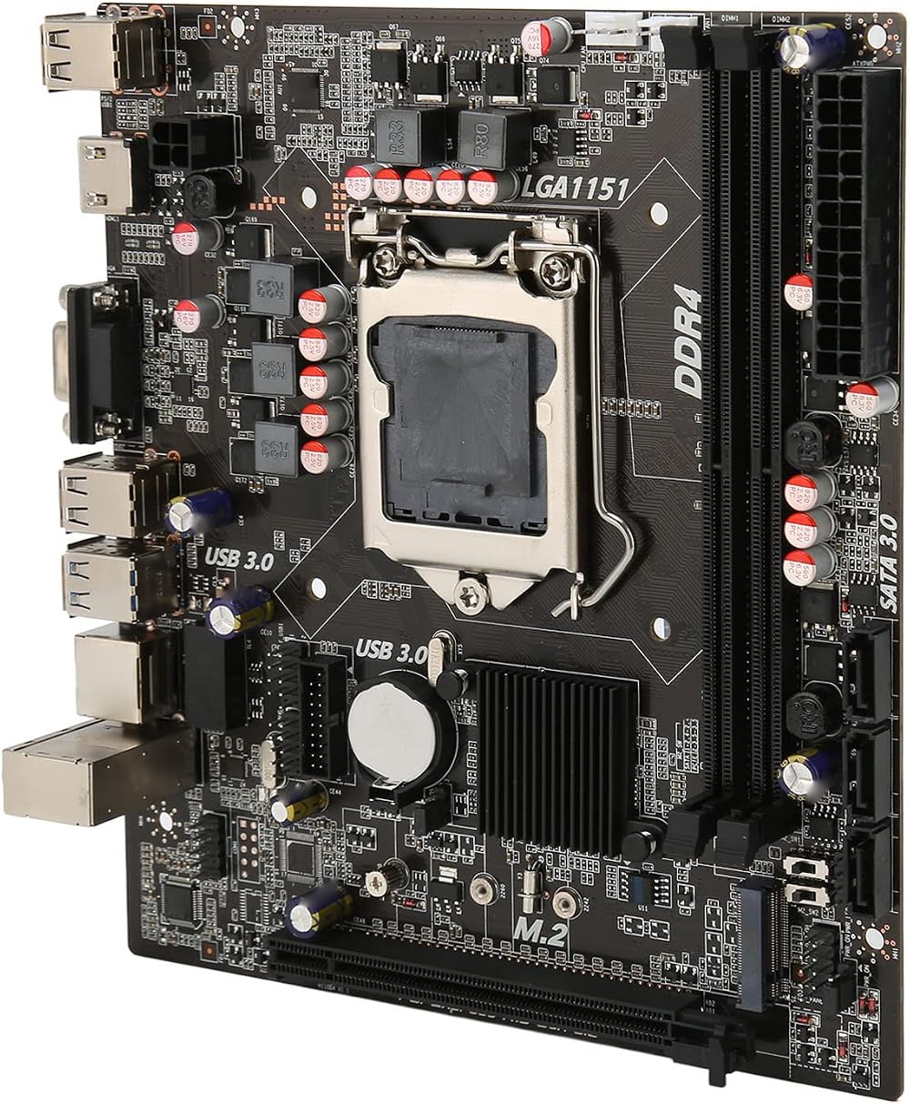 BROLEO LGA 1151 Motherboard DDR4 M.2 SATA 3.0 H110 mATX 64GB RAM Ready