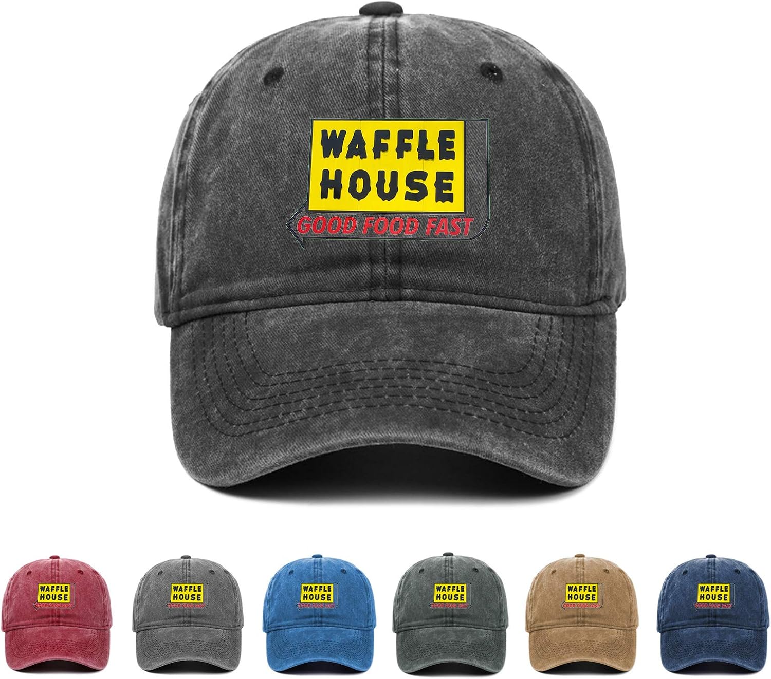 Kritin Waffle House Hat,Adjustable Baseball Cap Unisex